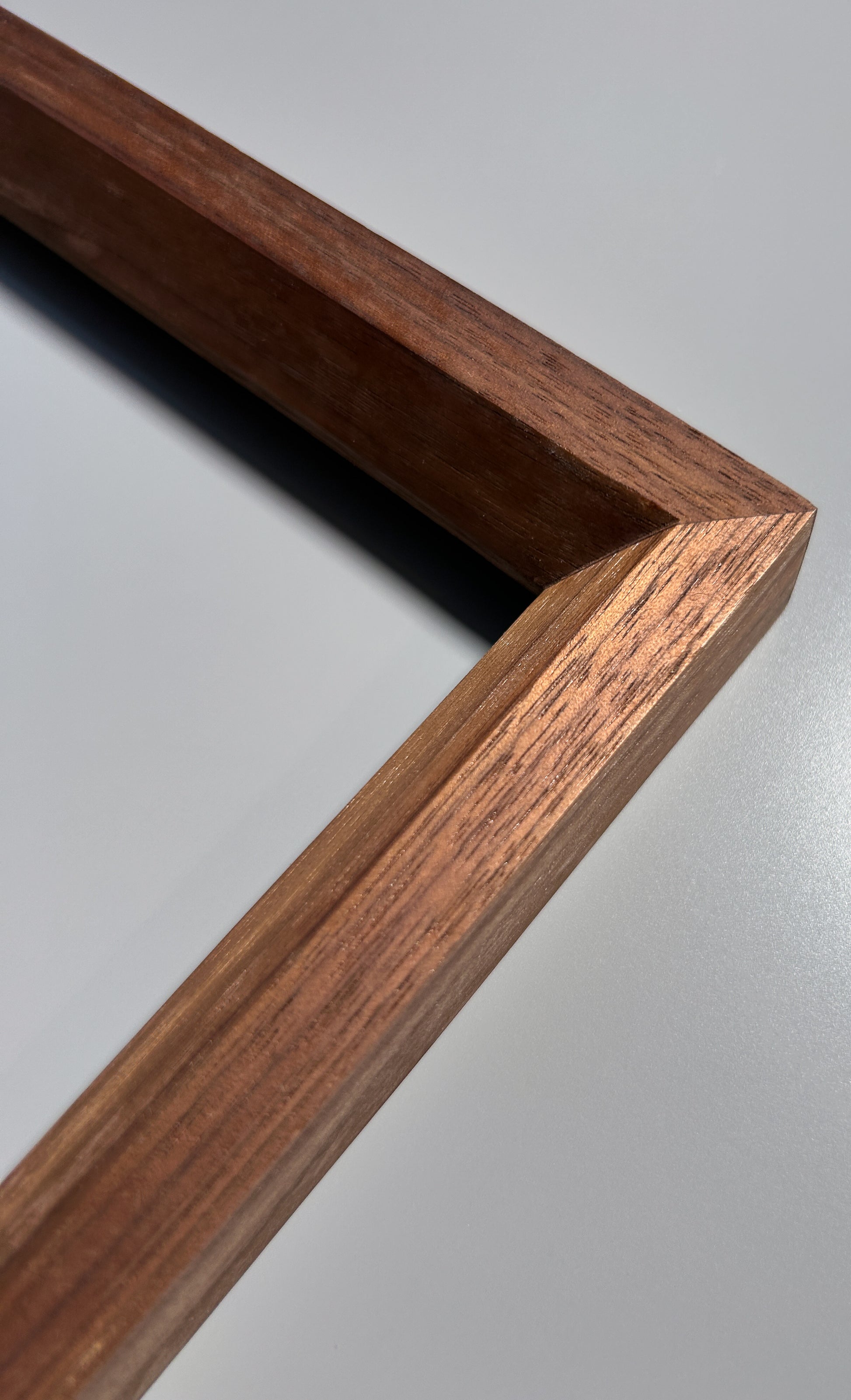 solid wood frame handcrafted by artist walnut 12x12 inches