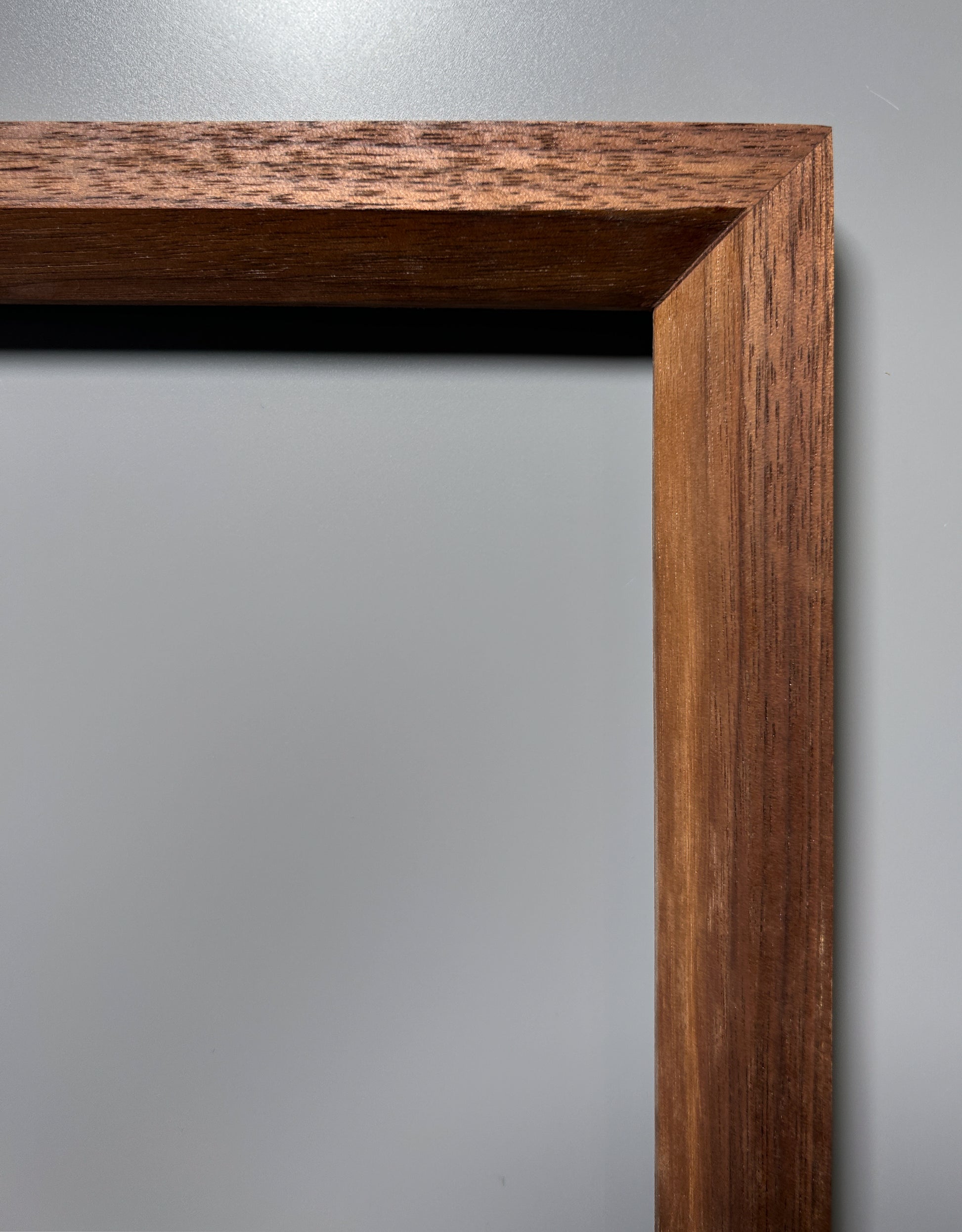 solid wood frame handcrafted by artist walnut 12x12 inches