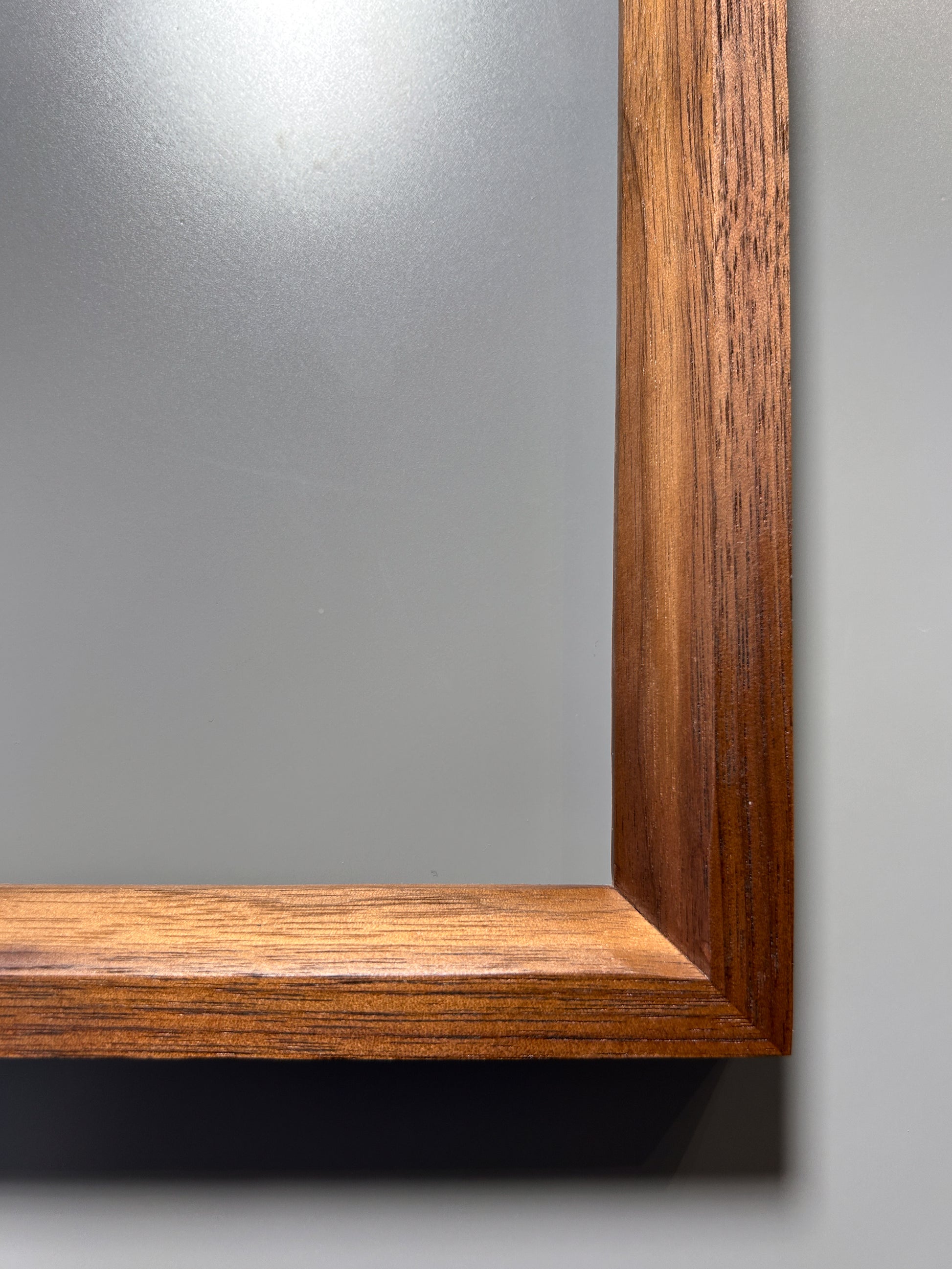 solid wood frame handcrafted by artist walnut 12x12 inches