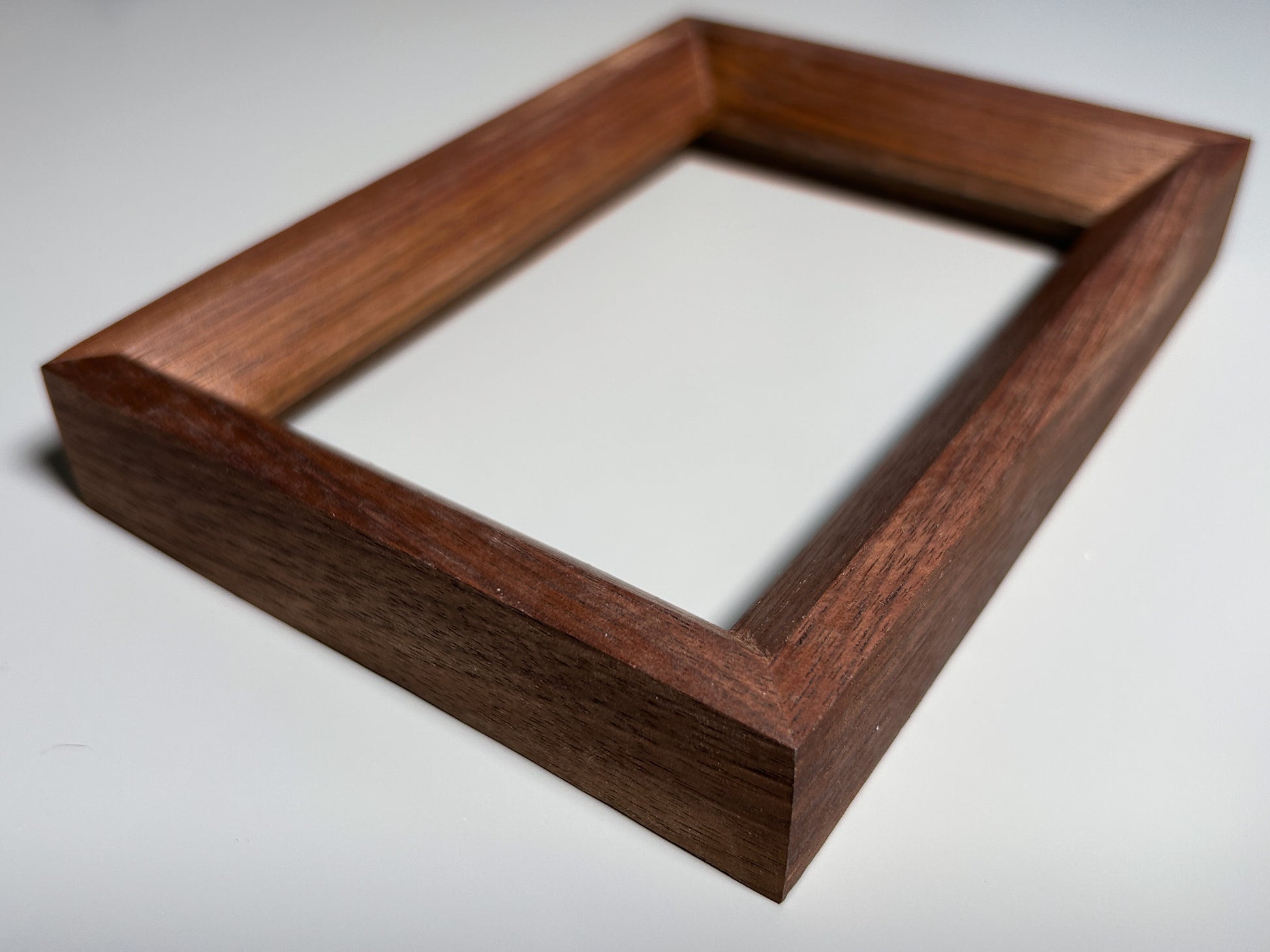 sustainably sourced exotic wood frame walnut 4x6 inches