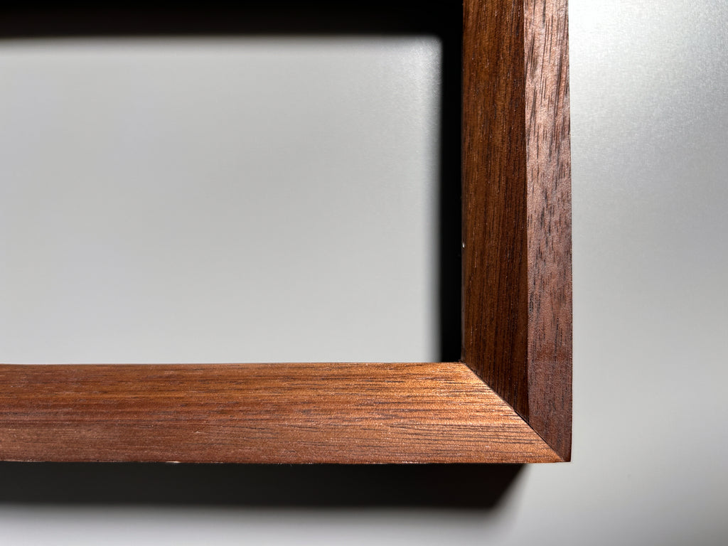 sustainably sourced exotic wood frame walnut 4x6 inches