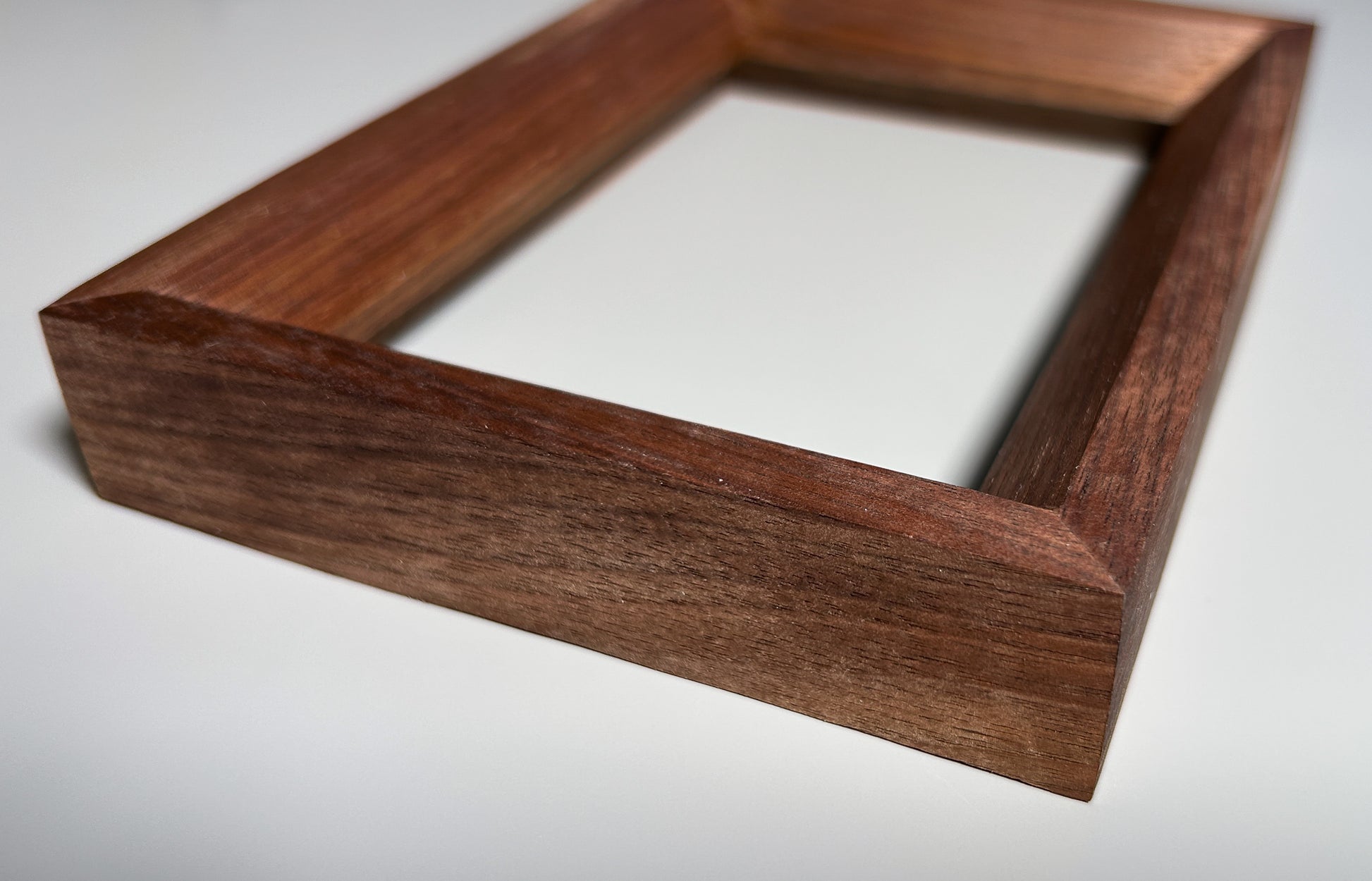 sustainably sourced exotic wood frame walnut 4x6 inches