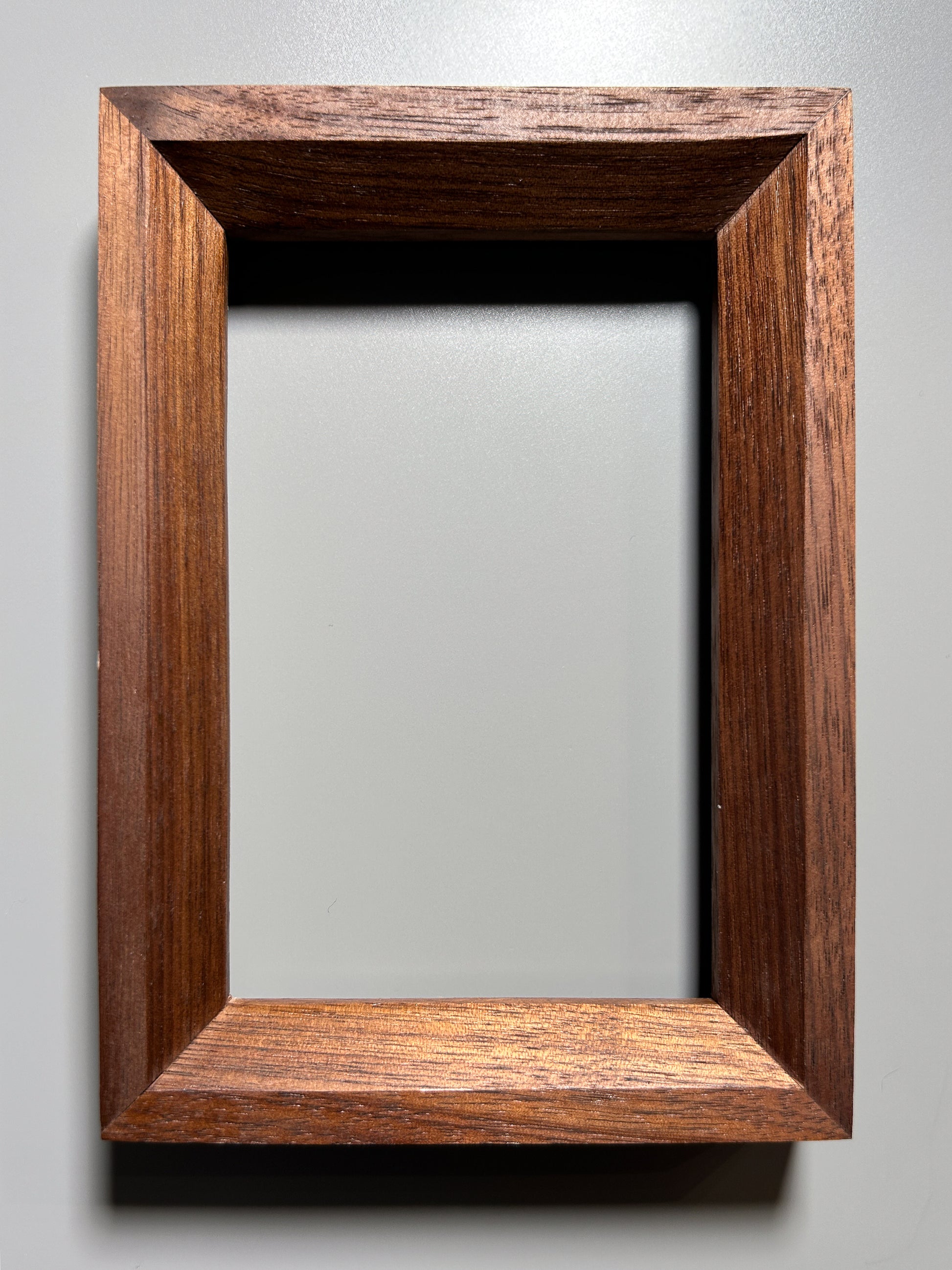 sustainably sourced exotic wood frame walnut 4x6 inches