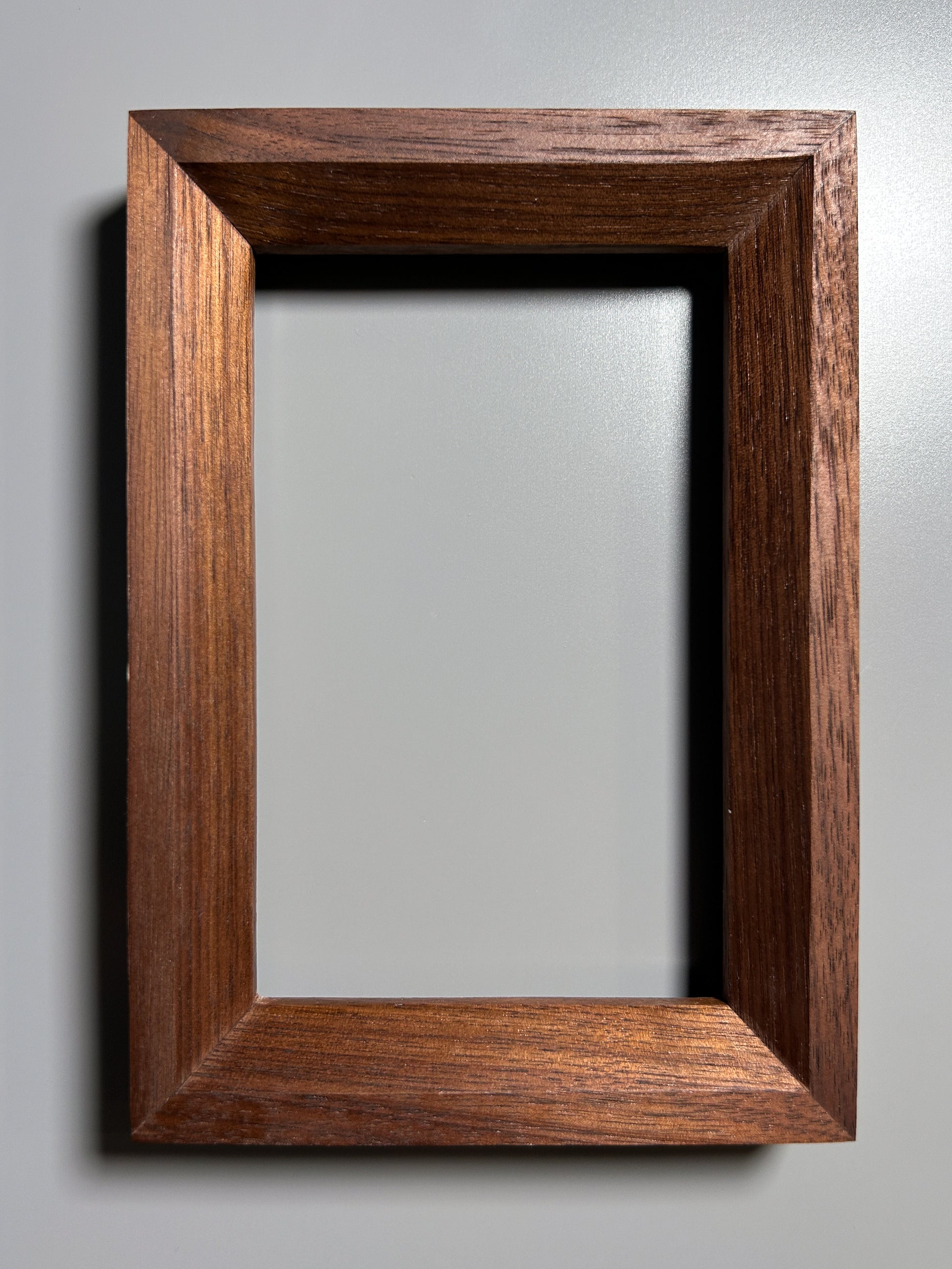 sustainably sourced exotic wood frame walnut 4x6 inches